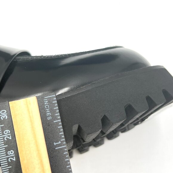 Tony Bianco Womens 37 EU 6.5 US Black Patent Lug Sole Chunky Loafers Shoes - Picture 14 of 14